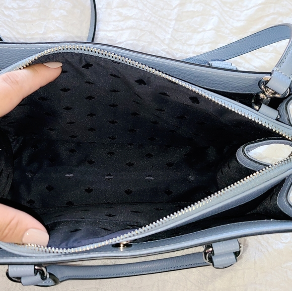 Kate Spade Mulberry Street Satchel, Dusty Blue - Picture 6 of 6